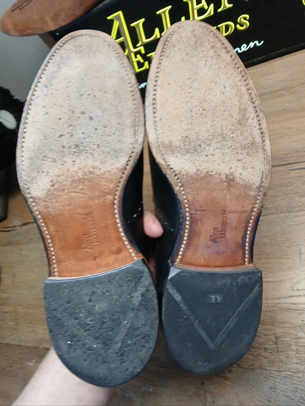 Allen Edmonds Black Leather Tassel Loafers